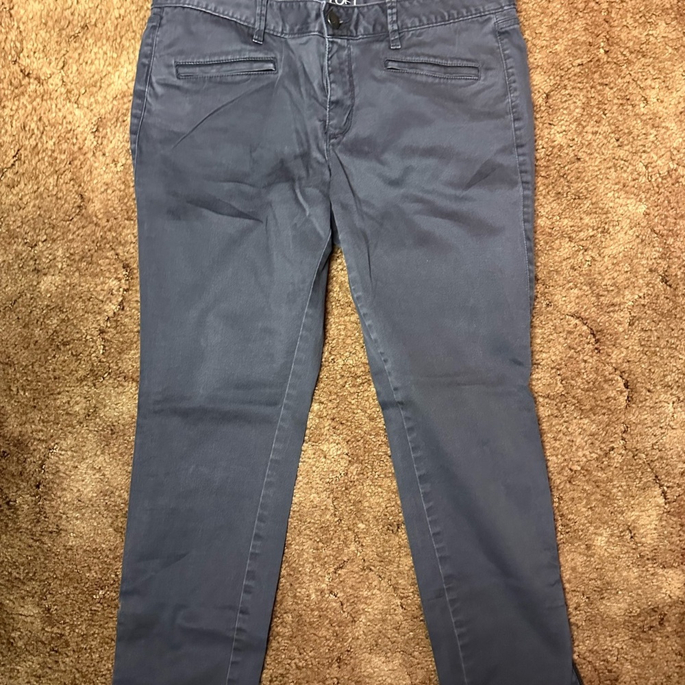 LOFT Women's Charcoal Straight Leg Jeans